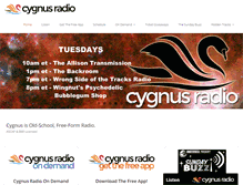 Tablet Screenshot of cygnusradio.com